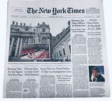 The New York Times Paper May 8 2025 Keeping Vigil For the Signal of a New Pope