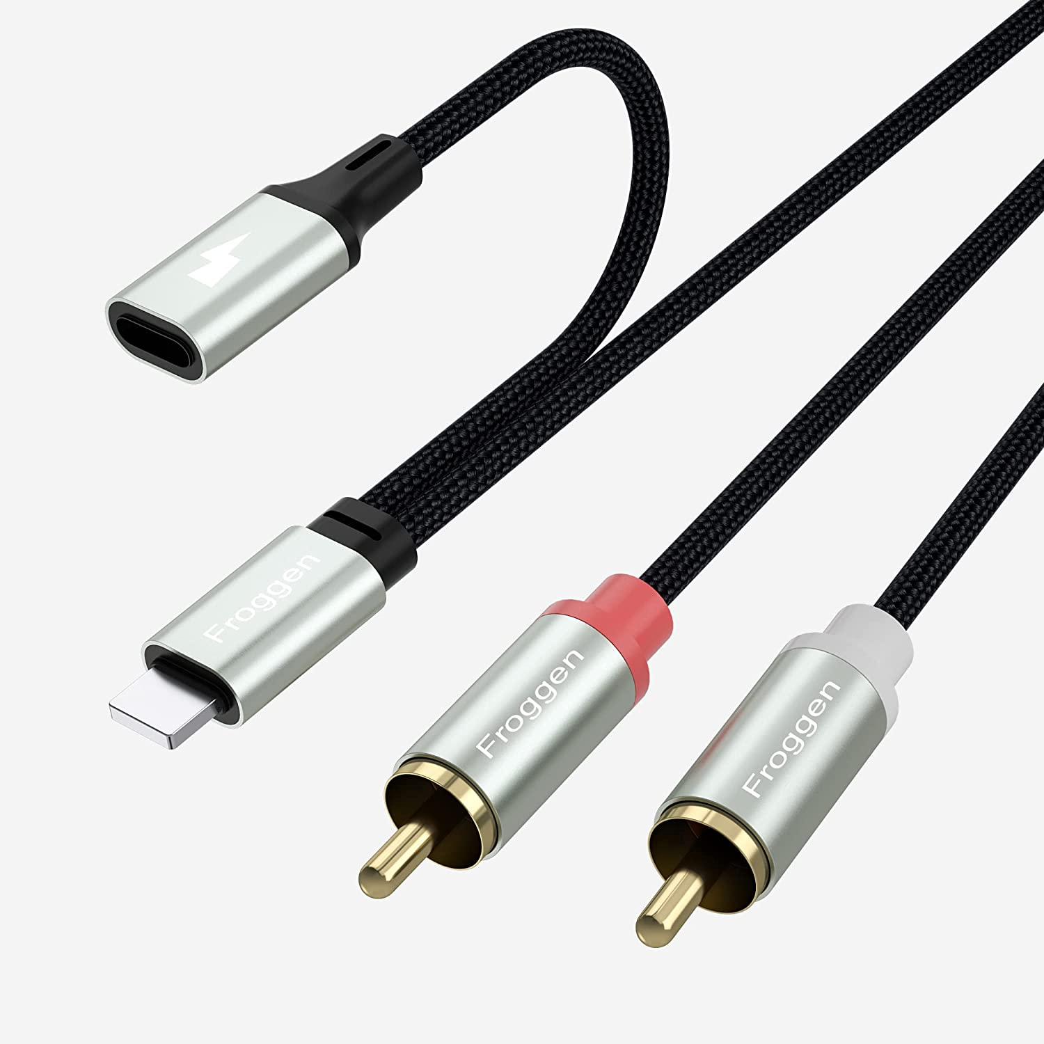 Compatible with iPhone to RCA Cable Audio Aux Adapter, Stereo Y