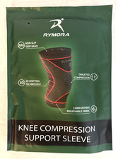 Rymora Knee Compression Support Sleeve Size Large For ACL Meniscus Arthritis NEW