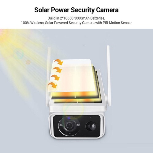 1080P Solar Powered Security Energy Camera Wireless WiFi IP Home CCTV HD - Picture 7 of 18
