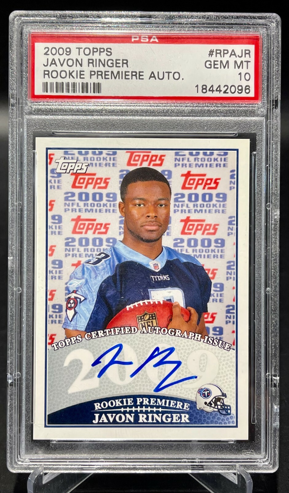 Javon Ringer Topps Rookie Premiere Autographs #RPAJR Base
