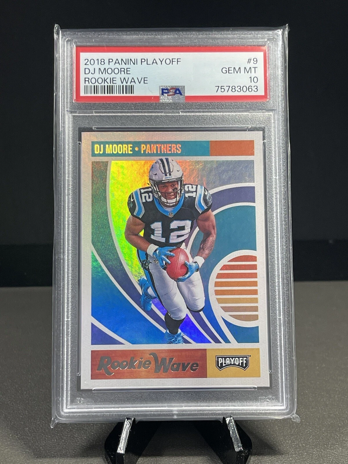 DJ Moore Panini Playoff Rookie Wave #9 Base