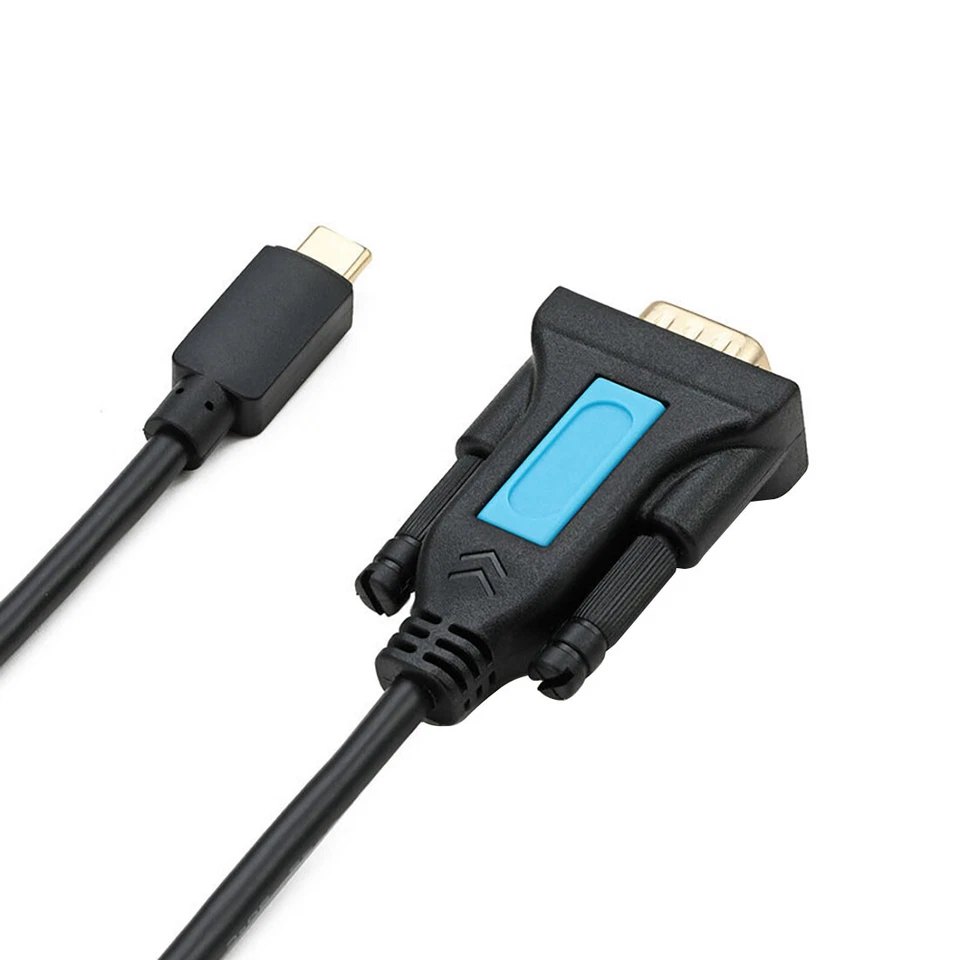 XT-XINTE 1.5m USB-C to RS232 DB9 Male Serial Adapter w/ Female-Female Connector - Image 4 of 4
