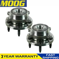 Front And Rear MOOG Wheel Hub Bearing For Ford Edge Flex Taurus 5Lugs 2011-2019