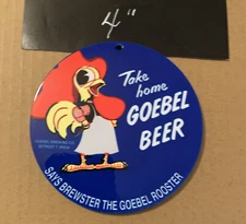 GOEBEL ROOS Porcelain Like Magnet Beer Sales Service Station Refresh Gas Oil