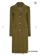 Brand New Lts Tall Khaki Green Midi Formal Coat Size Uk20 Product Code: 196443