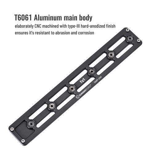 SUNWAYFOTO SMP-300 11 inch Arca Swiss Adapter M-lok Rail for Rifles,300 mm Long - Picture 2 of 8