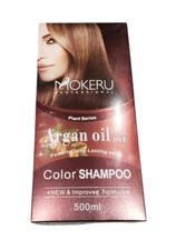 Mokeru Permanent Hair Dye Color Shampoo with Argan Oil 500 ML (16 COLORS)