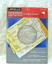 Apollo Full Page Magnifier 2X Lens Unbreakable & Scratch Resistant High Power