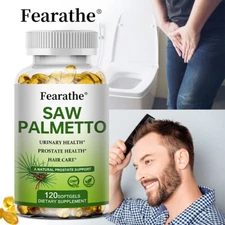 Saw Palmetto 500mg Prostate Supplement Urinary Support Capsules
