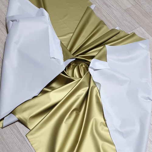 MATTE VINYL PLEATHER GOTHIC FETISH FABRIC WATERPROOF RAINCOAT BLACK WHITE 54'W - Picture 27 of 149