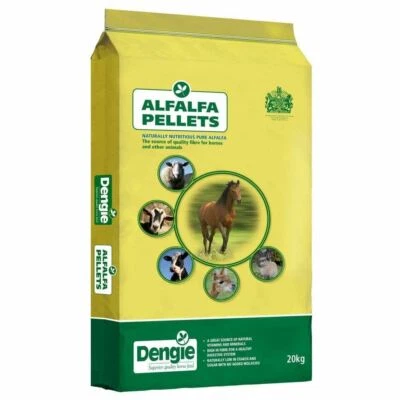 Dengie Alfalfa Pellets 20kg for Horses, Ponies, Cattle, Sheep, Goats