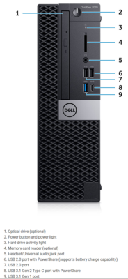 Dell Optiplex 7070 SFF PC intel i5-9500 16GB RAM 256GB NVMe SSD