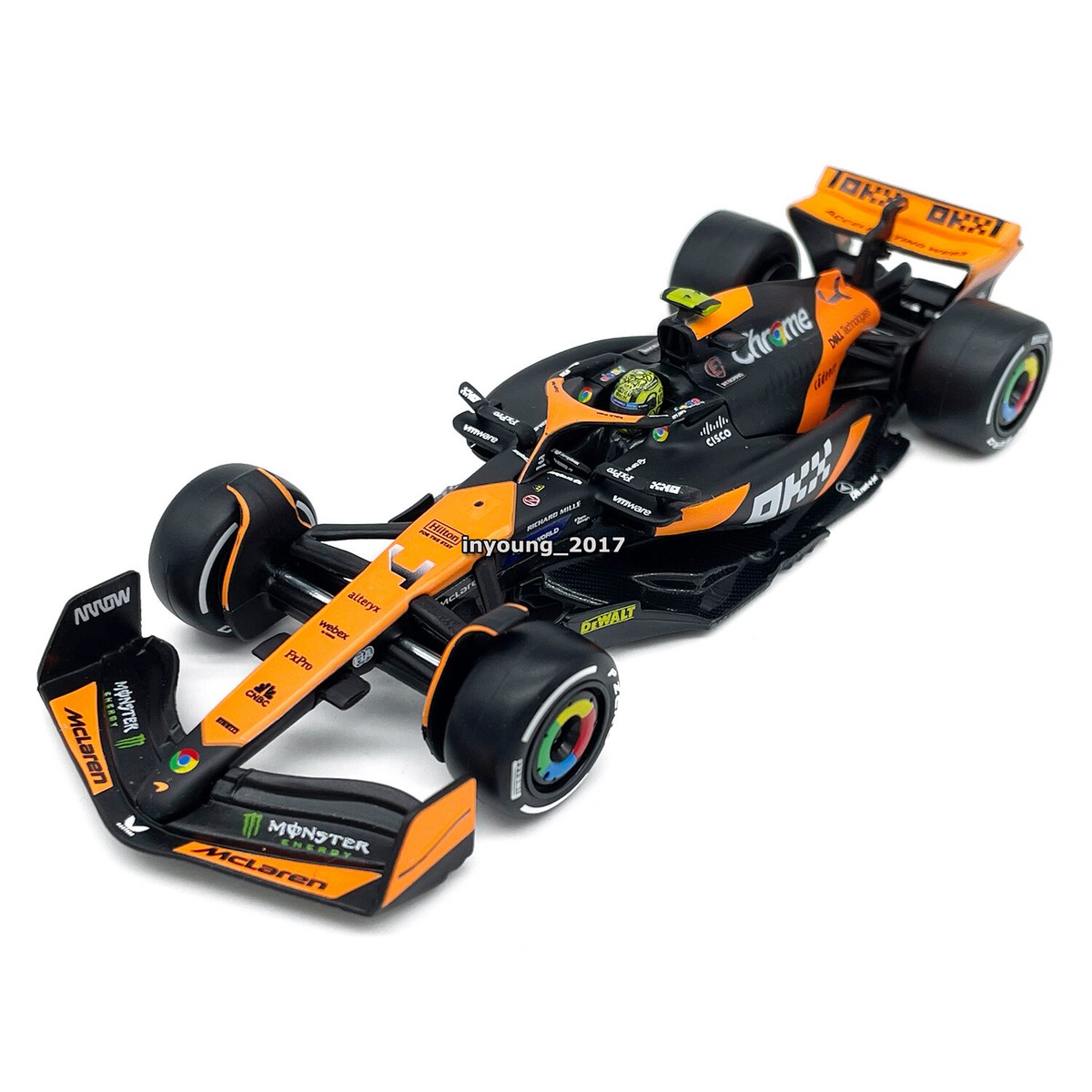 1/43 McLaren MCL38 Model Car Diecast F1 Miami Grand Prix 2024
