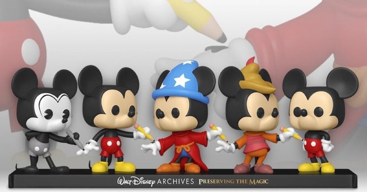 Funko Pop! Disney Archives Mickey Mouse 5 Pack Amazon Exclusive | eBay