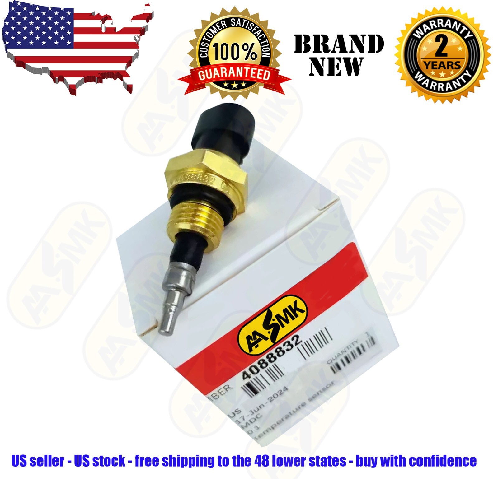 4088832 4076841US FOR CUMMINS INTAKE MANIFOLD COOLANT TEMPERATURE SENSOR