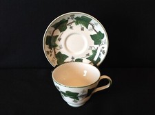 Wedgwood Etruria Napoleon Ivy One 1 Imperfect Footed Tea Cup  Saucer Set