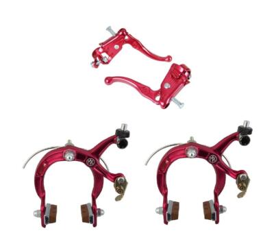  DIA COMPE OLD SCHOOL BMX TECH 3 MX121 LEVERS With MX1000 Brakes Red F/R