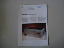 - VOLANTINO DEPLIANT STAMPANTE MANNESMANN TALLY FAMIGLIA MT 85 - 86  VINTAGE '80