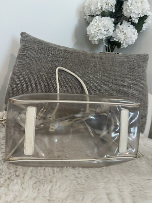 MIU MIU Clear PVC White Clear Large Tote Bag AUTHENTIC | eBay