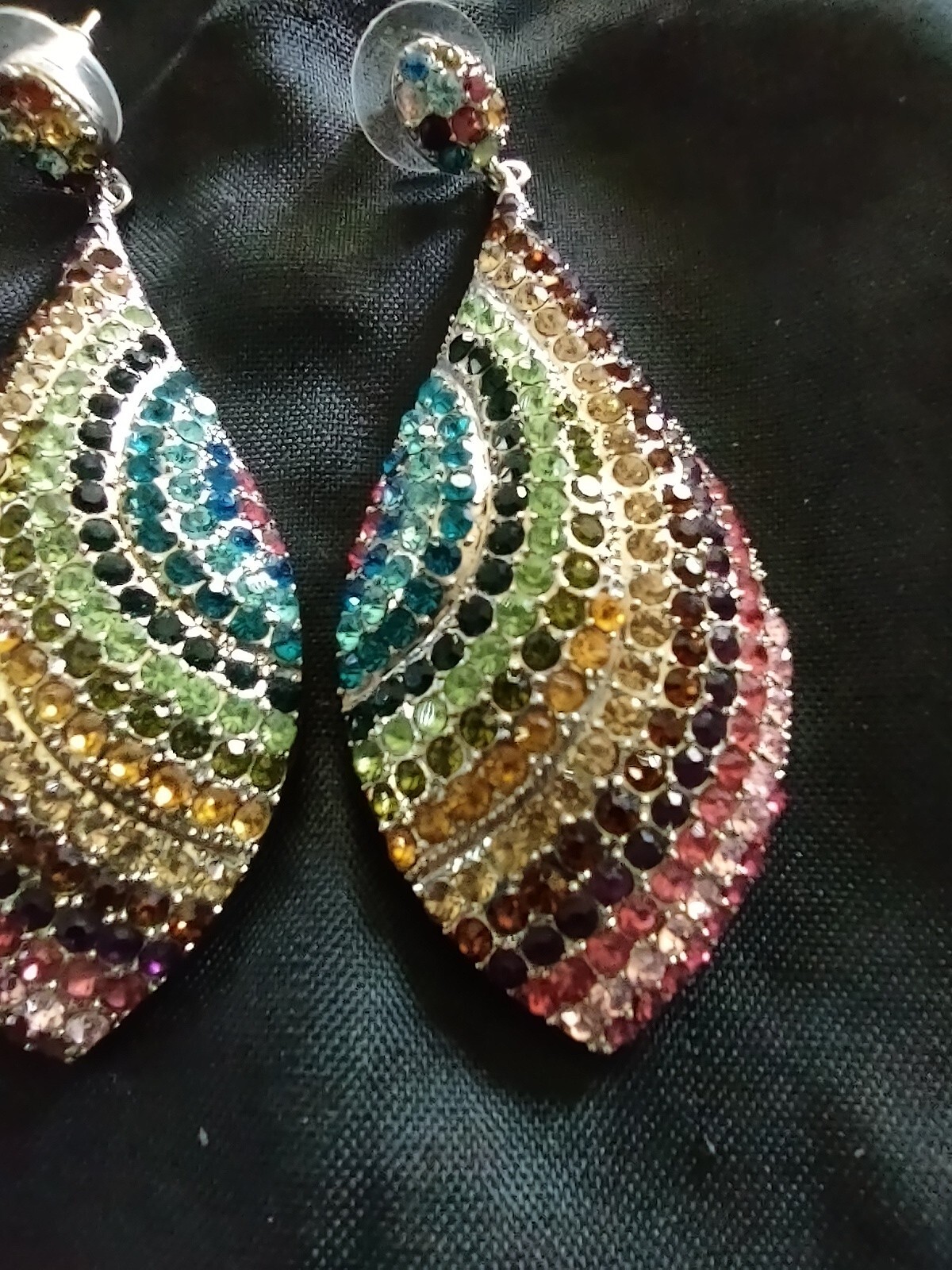 Unbranded Dangle Multi Color Dangle Rhinestone Cr… - image 6