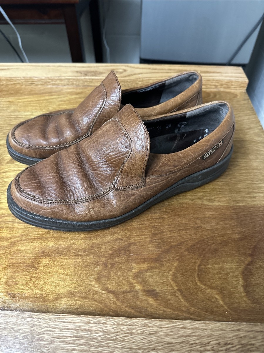 MEPHISTO Men’s Mallory Slip On Brown Leather Loafers with Moccasin Size 9US Mephisto Men main image 3