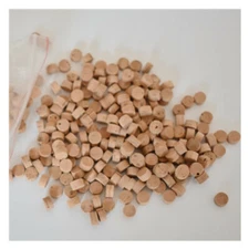 Saxophone Repair Tools Kit - Key Mute Blocker Abosorber Cork 100pc 7x4mm AA Wood