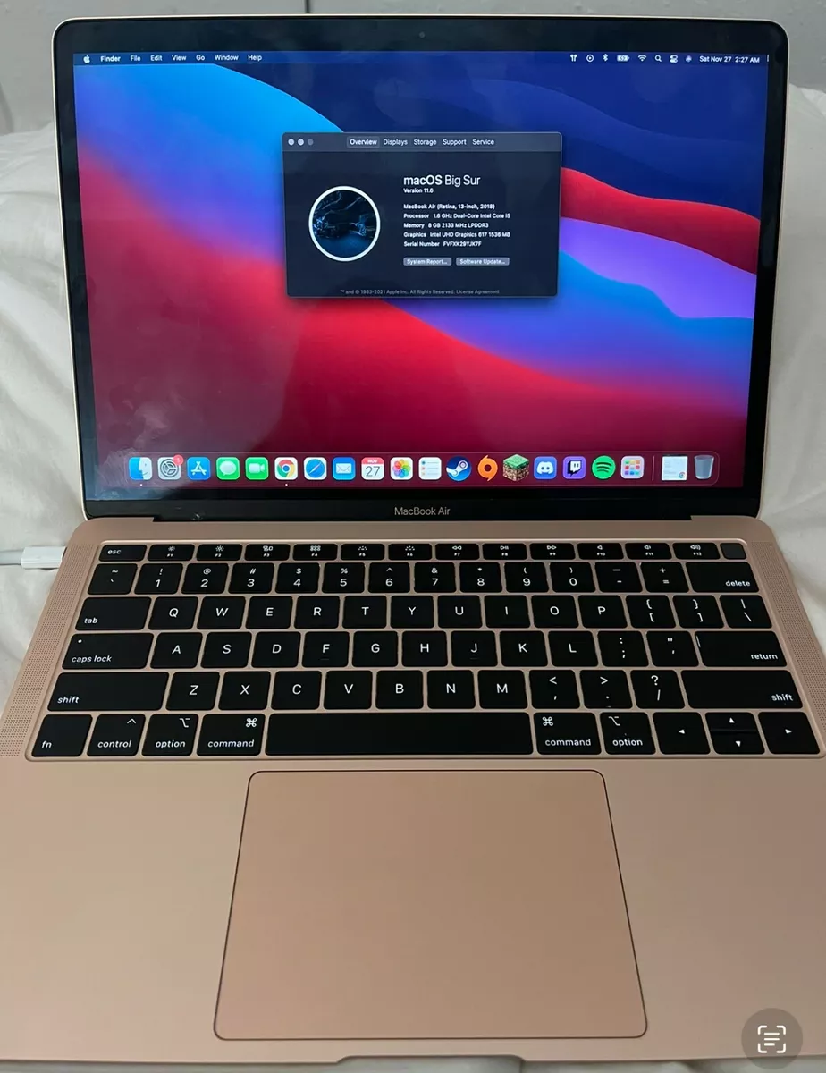 Macbook air 2018 13 inch rose gold