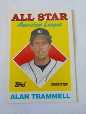 1988 Topps All Star Alan Trammell  card #389. Detroit Tigers 