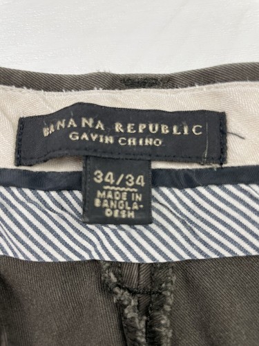 Banana Republic Brown Gavin Chino Pants Size 34x34 - Picture 3 of 8