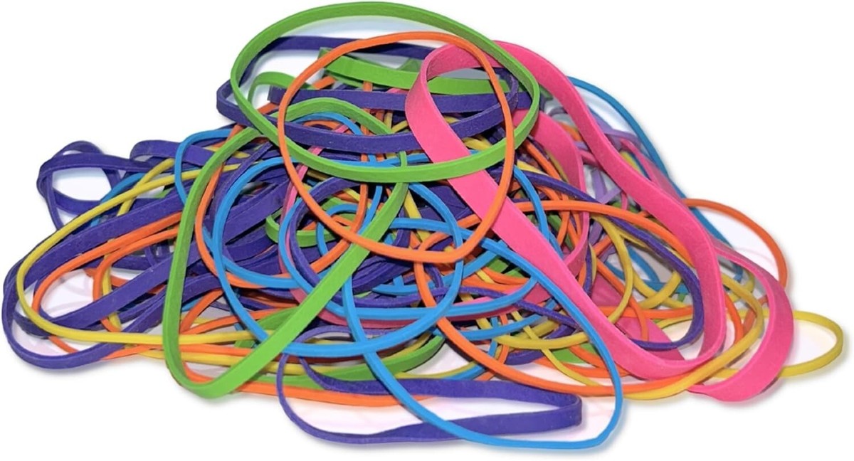 Upgrade Office Supply #54 Rubber Bands – 12 Oz Bag Of Assorted Red, Blue, Green Bands (Made In USA) - View #3