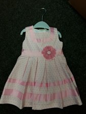 SALE NEW ABELLA PINK/WHITE DRESS STYLE AB5393 SIZE 18-24 MONTHS