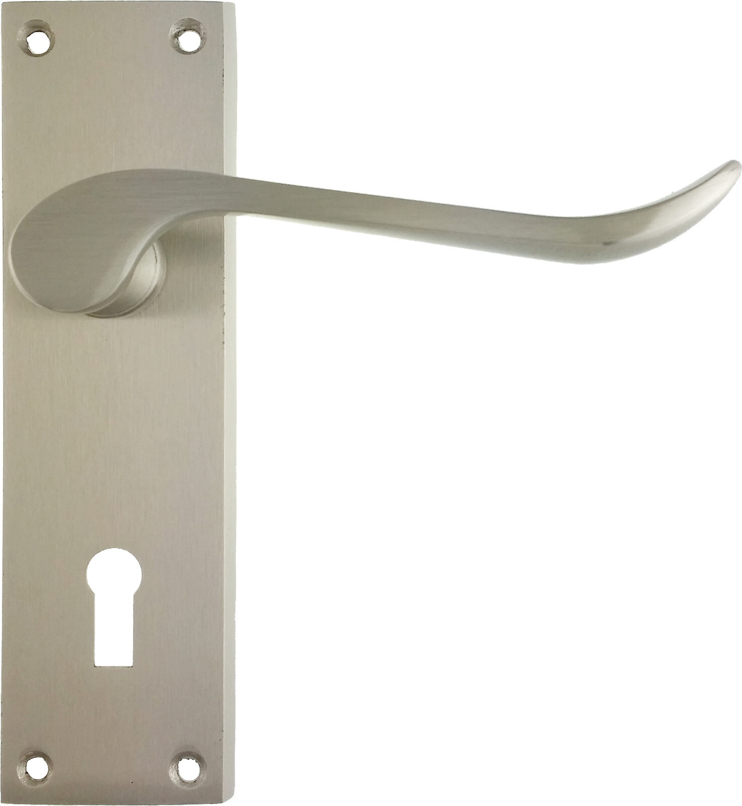 Howdens Bertelli Chrissi Door Handle Sets Brushed Satin Nickel