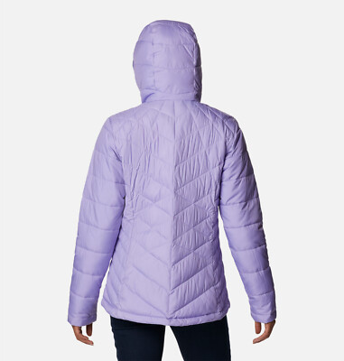 NWT Columbia S Heavenly Hooded Jacket Frosted Purple Omni-Heat