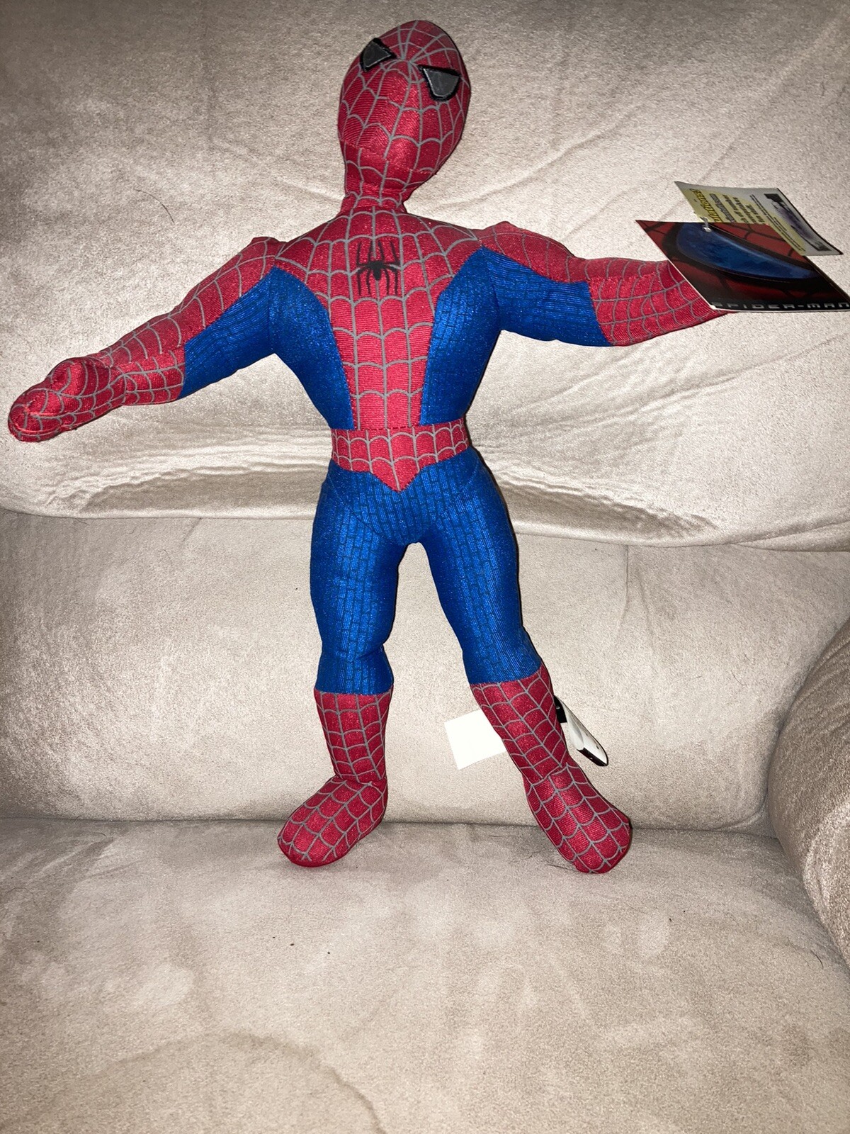 SpiderMan Stuffed Toy SpiderMan the Movie 2003 16” Toy Network