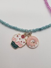 Blue Tasty Treat Fun Necklace- Girls, Anyone Who Loves Tasty Treats