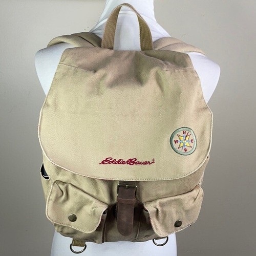 eddie bauer flannel backpack