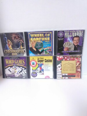 6 Game PC Bundle Wheel of Fortune, Super Casino, Word Games, Golden Nugget more
