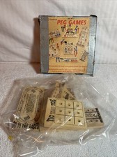 Chadwick Boardgame Set of 7 Peg Games Vintage 1989 NO PEGS