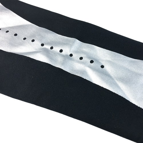 2 PCS Silver Stripe Arm Sleeves Basketball Running Sports UV Sun Protection Gear - Picture 6 of 13