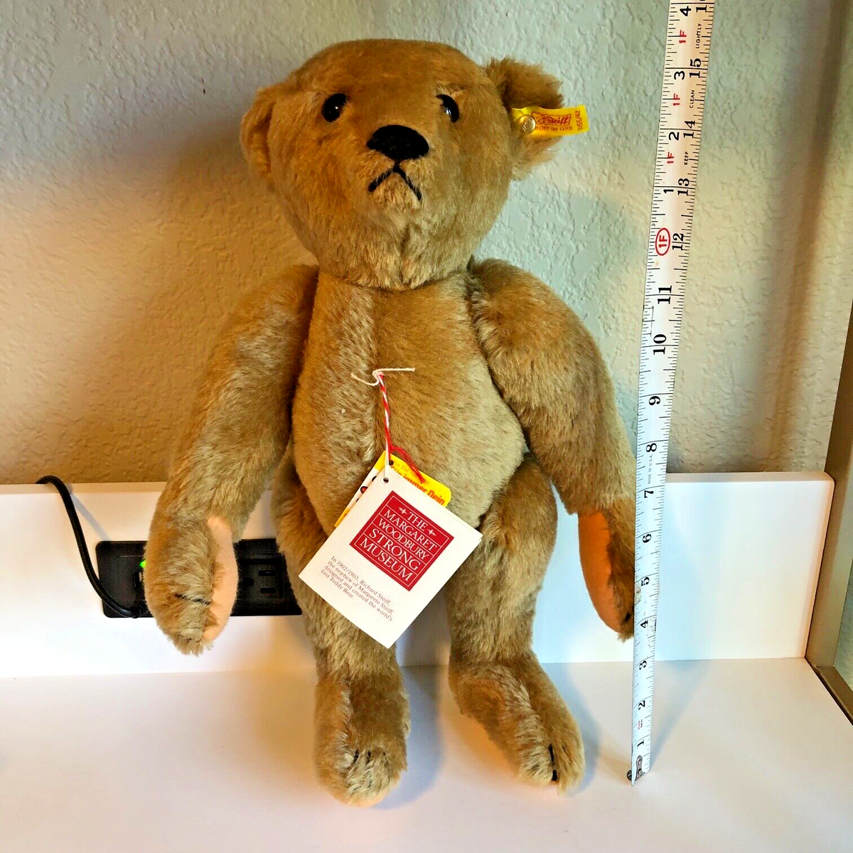 VINTAGE AUTOGRAPHED STEIFF TEDDY BEAR #0155/32 MARGARET WOODBURY