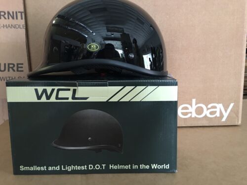 WCL Polo WORLD'S SMALLEST LIGHTEST DOT BEANIE HELMET Gloss BLACK  2XS - Picture 1 of 3