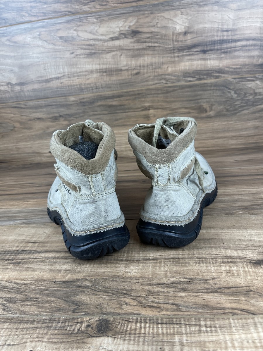 Yellow Port Boots Mens Size 8 Beige Recycled Tires & Trucking Canvas. Yellow Port Shoes Made From Recycled Tires and Trucking  main image 3
