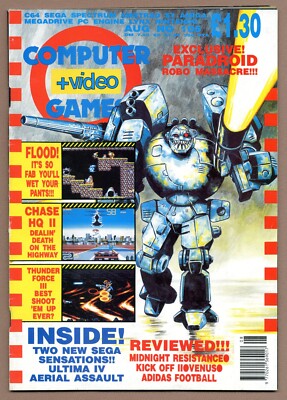Computer & Video Games Magazine C&VG C+VG 1990 08 August Paradroid