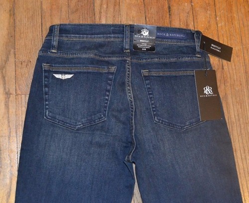 Rock & Republic Kasandra Bootcut Dark Denim Jeans Mudslide Size10M - Picture 3 of 5