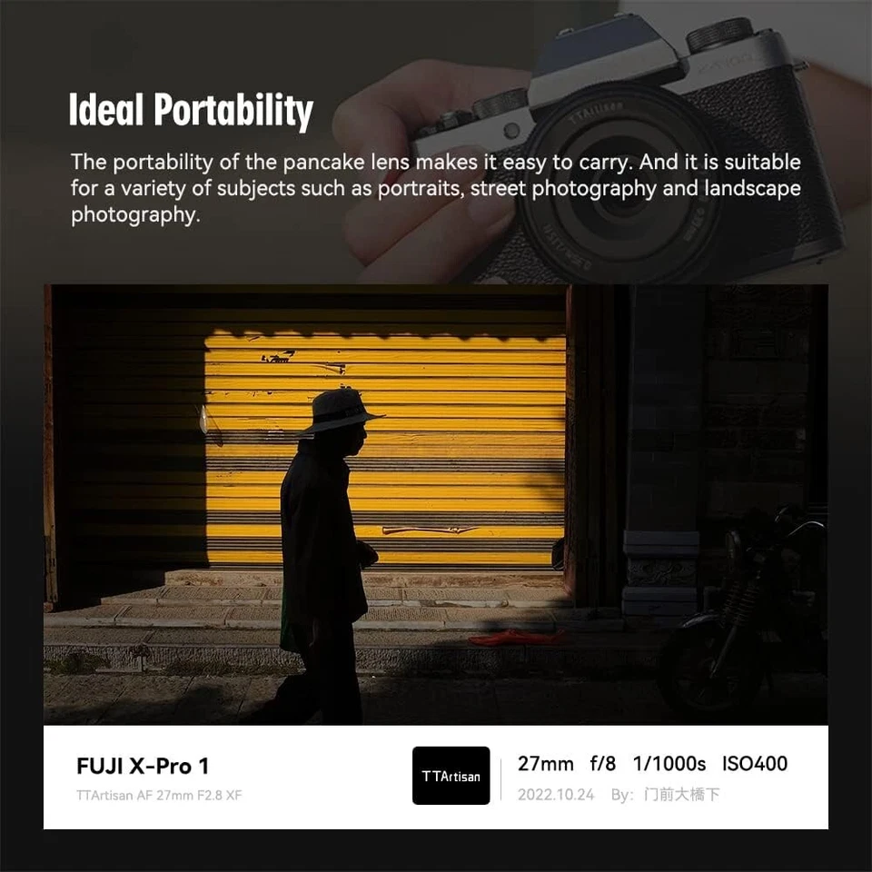 TTArtisan AF 27mm f/2.8 Prime Lens for Fujifilm Fuji X Mount - UK Seller - New! - Image 3 of 4