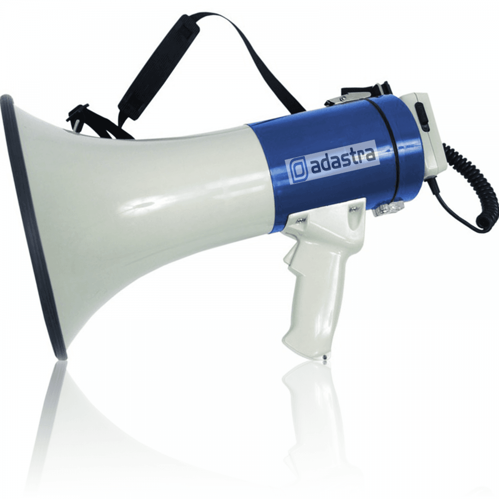 Adastra 25w Megaphone with Siren, Inc 5M Power Lead for 12V Car / Van Output