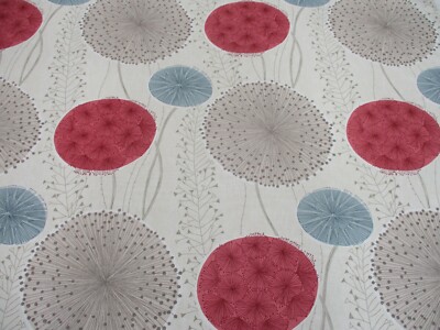 Harlekin Gardinenstoff 'GARDENIA' 3,4 METER AMETHYST/WEIDE/NEUTRAL - Baumwolle