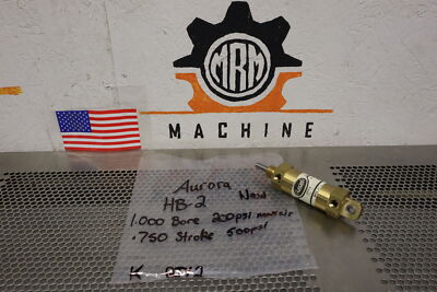 AURORA HB-2 Bore 1.000 Stroke .750 Cylinder 500PSI New Old Stock See All Pics