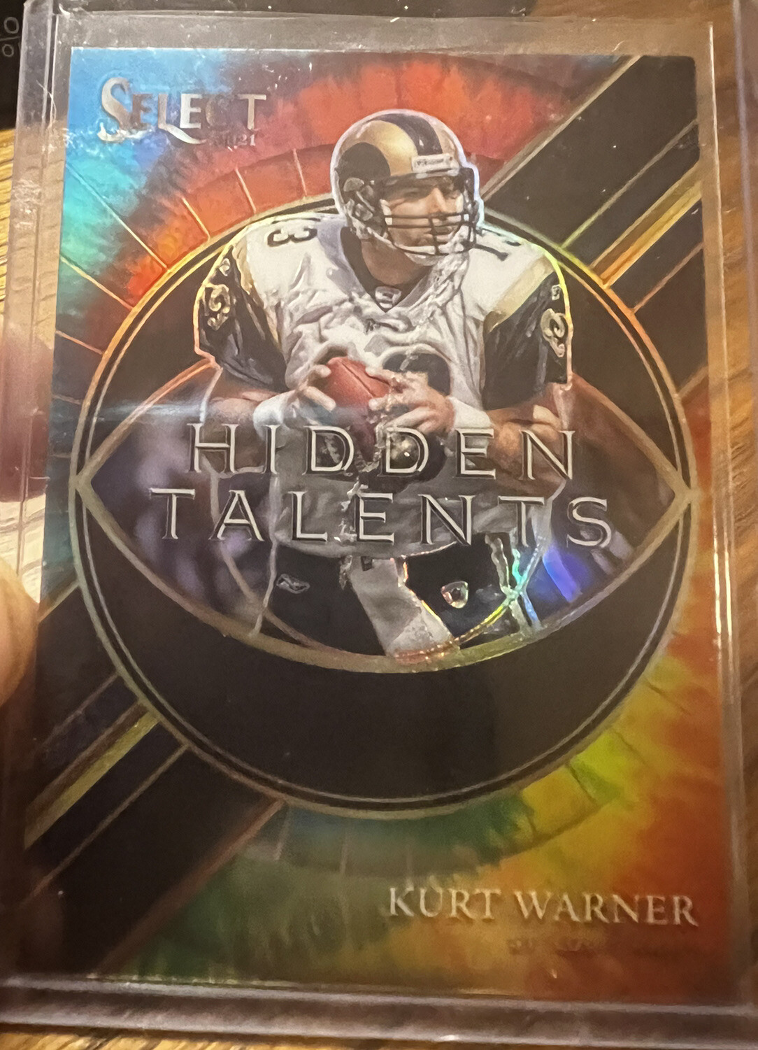 2021 Select Kurt Warner Hidden Talents Tie-Die Numbered 8 Out Of 25